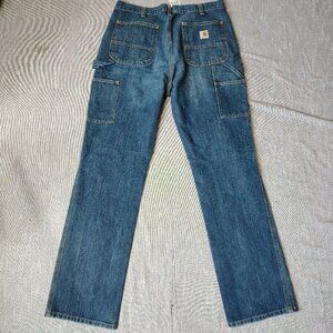 Carhartt Dungeree Jeans Mens Size 36x34 Relaxed Holter Carpenter 103327-966